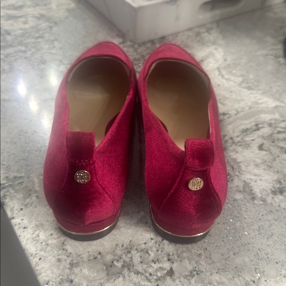 NEW Raspberry Suede Loafers - Picture 2 of 4